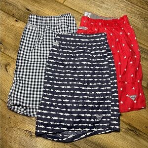 Columbia Men's Boxers - Red, Navy, and Navy and white squares